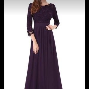 EverPretty Lace & Chiffon long gown